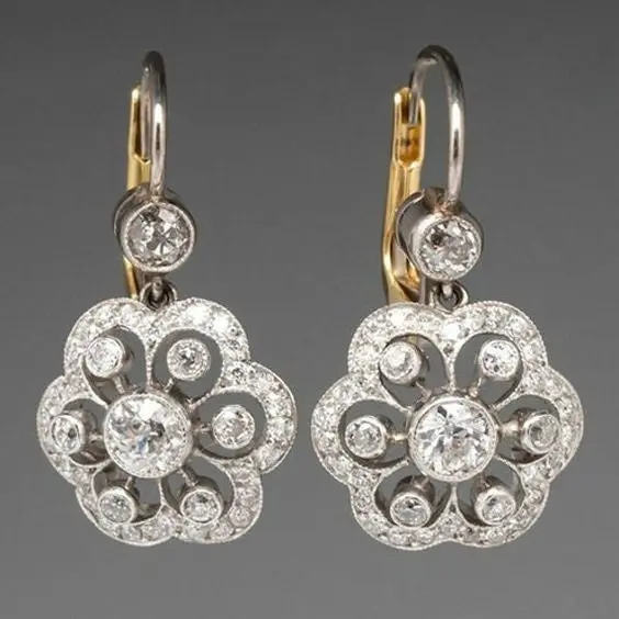 Vintage Kristall Mandala Ohrringe | Shop Nory