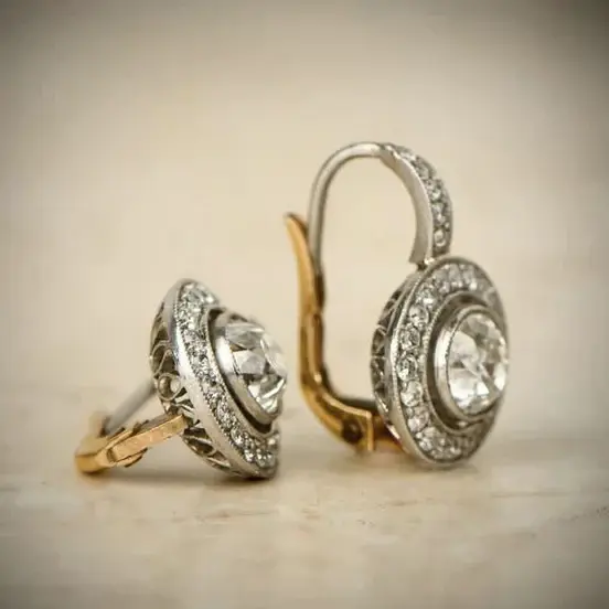 Vintage Silberohrringe mit Zirkonia | Shop Nory