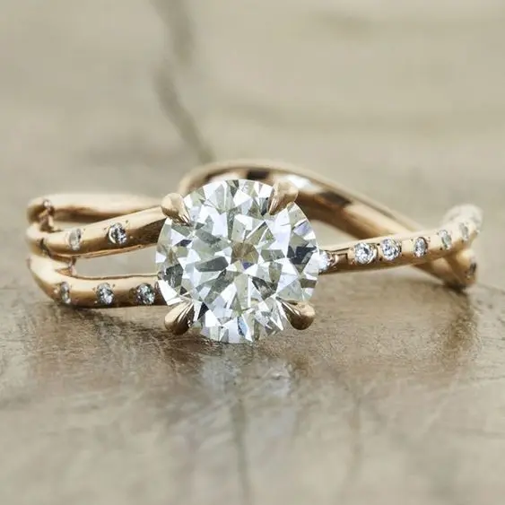 Vintage Zirkonia Goldring | Shop Nory