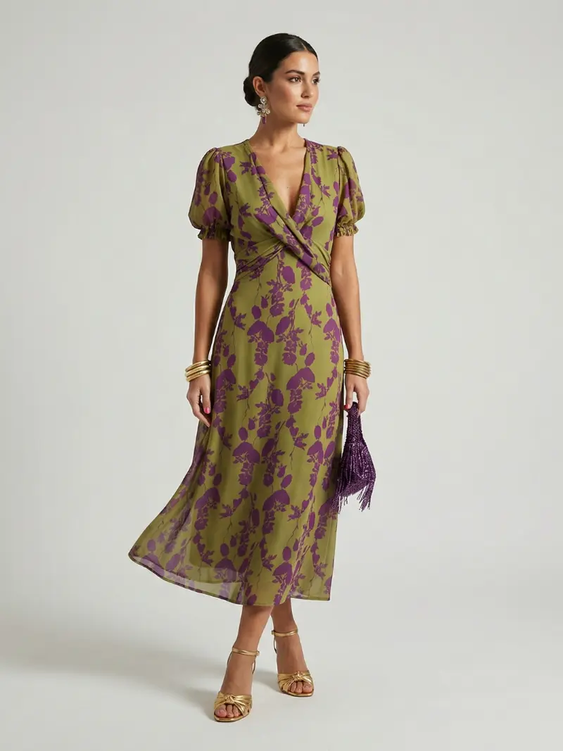 Virel | Relaxed Floral Midi Dress