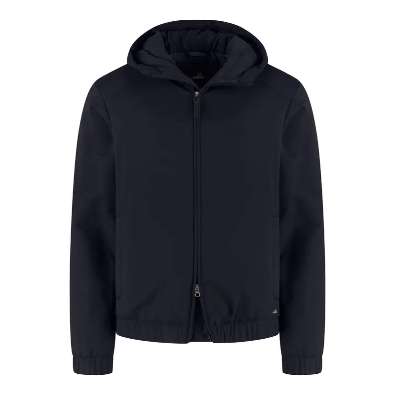 Wahts Rodan Soft Wool Hooded Commuter Jas - Donkerblauw