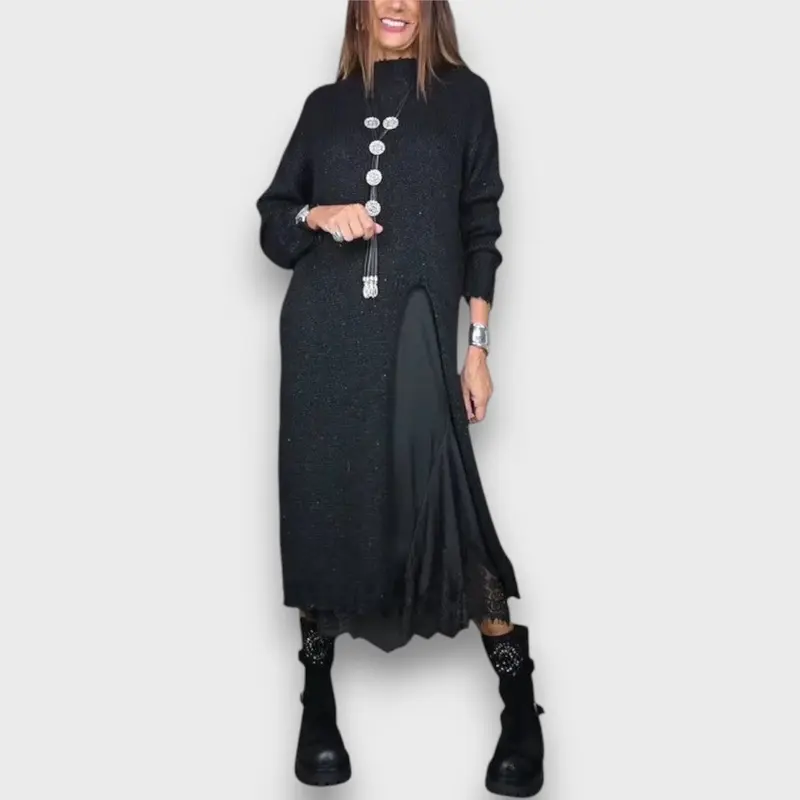 Wandara – Elegant Two-Piece Sweater Dress Set