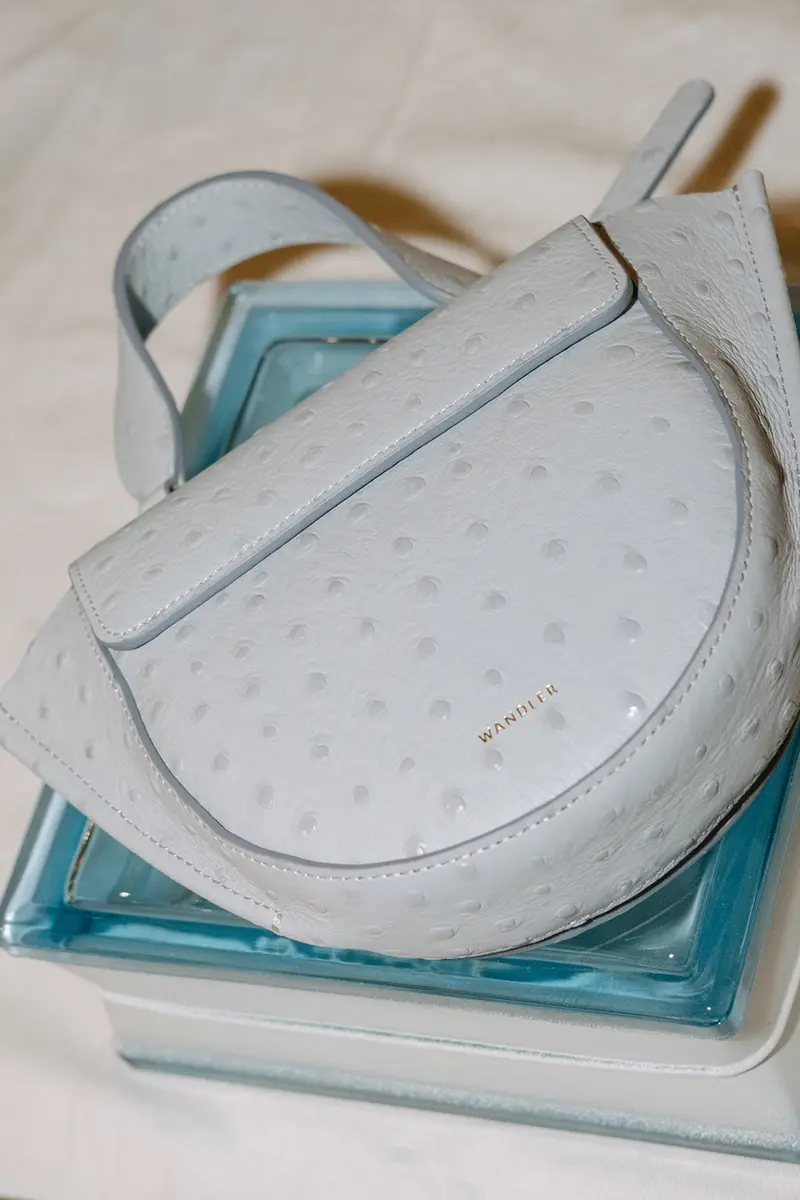 Wandler x BYLOTTE - Tas - Hortensia Piccola - Misty Ostrich