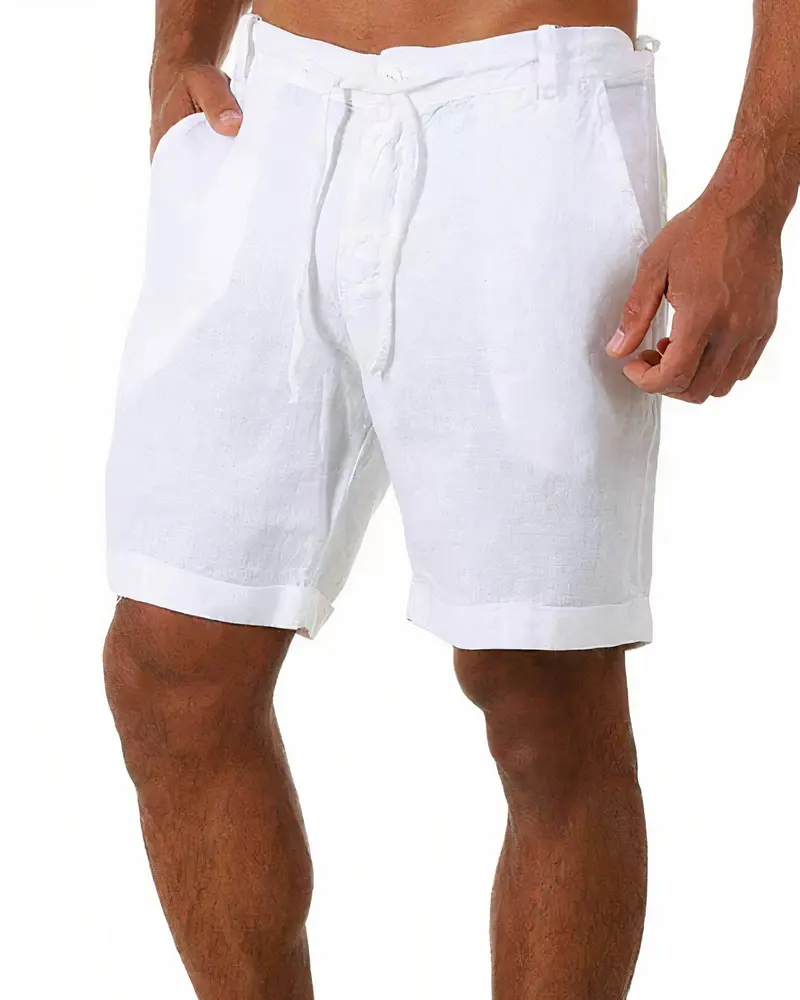 Wessel | Basic Leinen Shorts