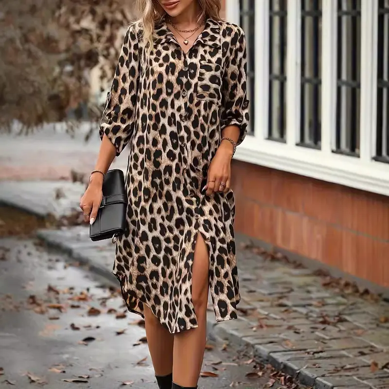 WildWave⢠Leopard V-Neck Cover-Up ā Fierce Meets Flowy