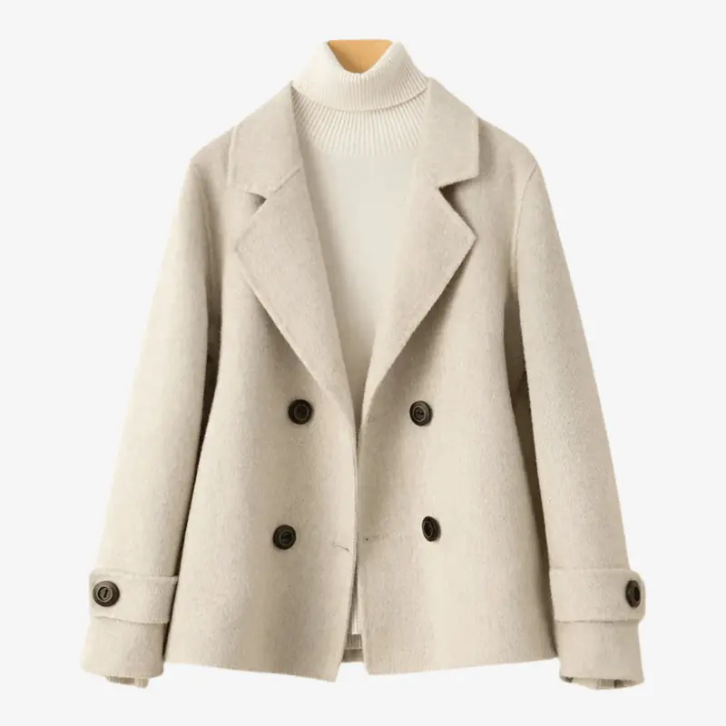 Women Blazer | Double-Breasted Tailored Fit with Button Front