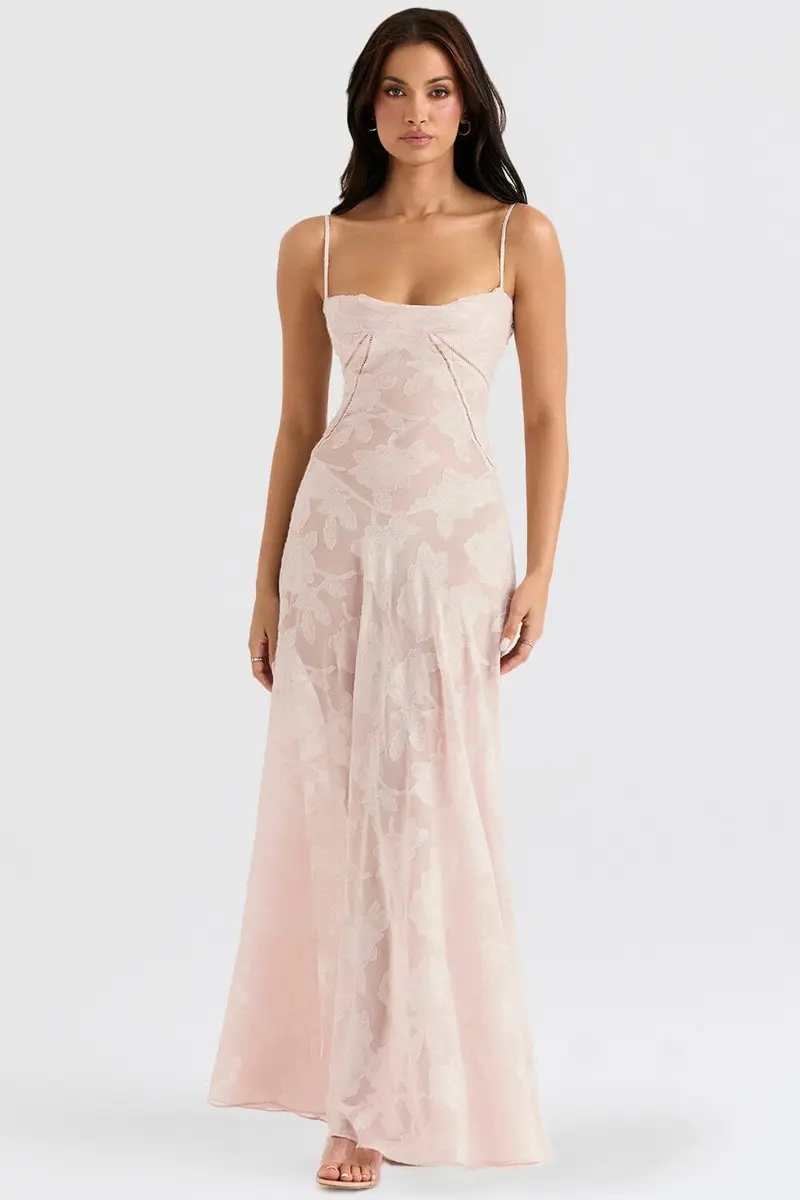 Women Dress | Maxi Length with Full-Length Flowing Silhouette