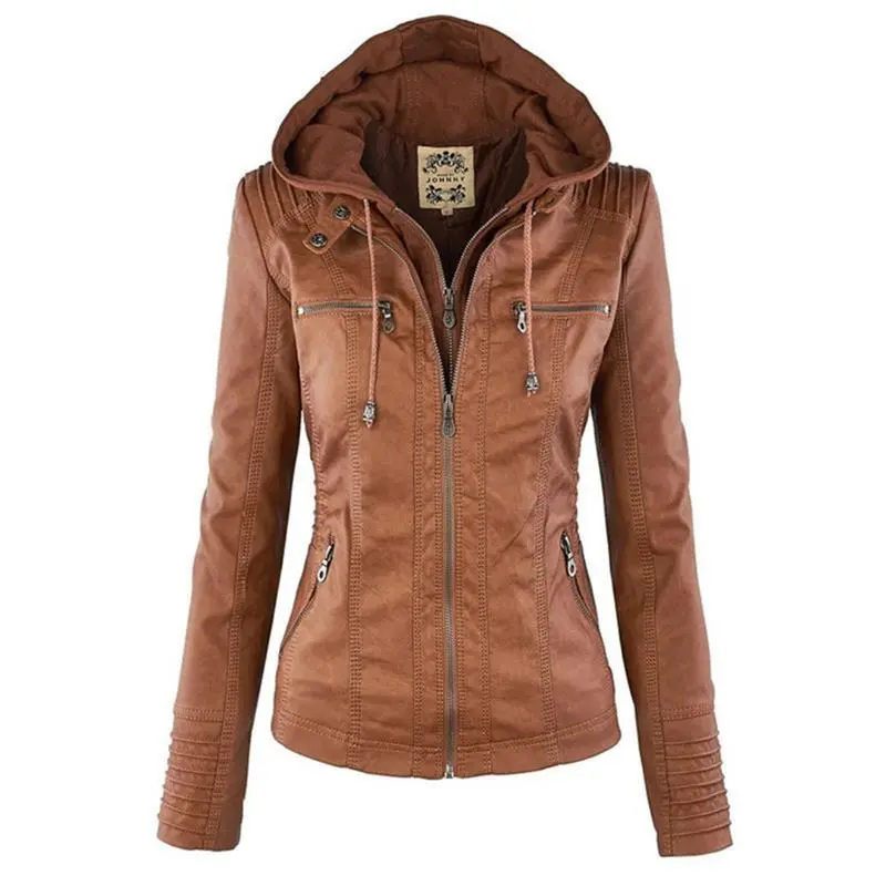 Women Jacket | Tailored Moto Fit with Removable Hood