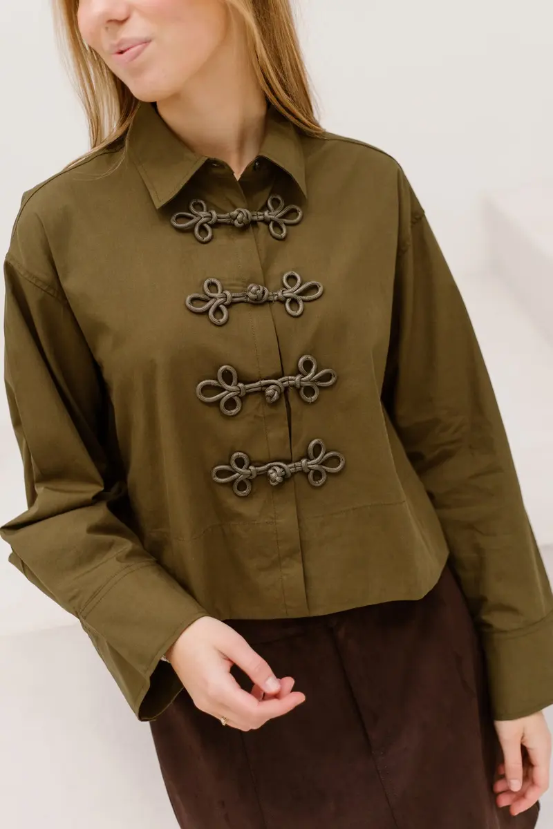 Yasleema Frog Shirt Dark Olive