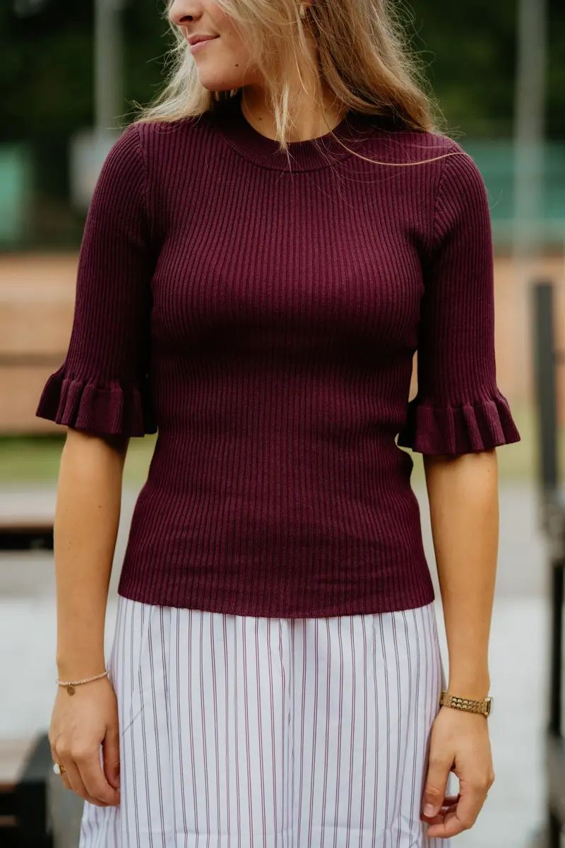Yasmikla SS Knit Top Noos Fig