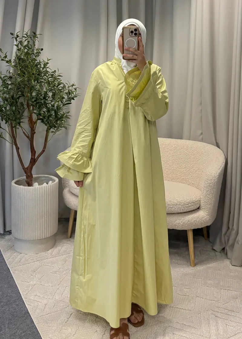 ZAHIDA COTTON DRESS YELLOW